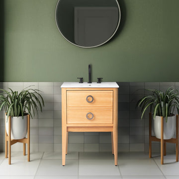 Corbin Modern Classic 1-Drawer Bath Vanity Base Only (Sink Basin Not Included)